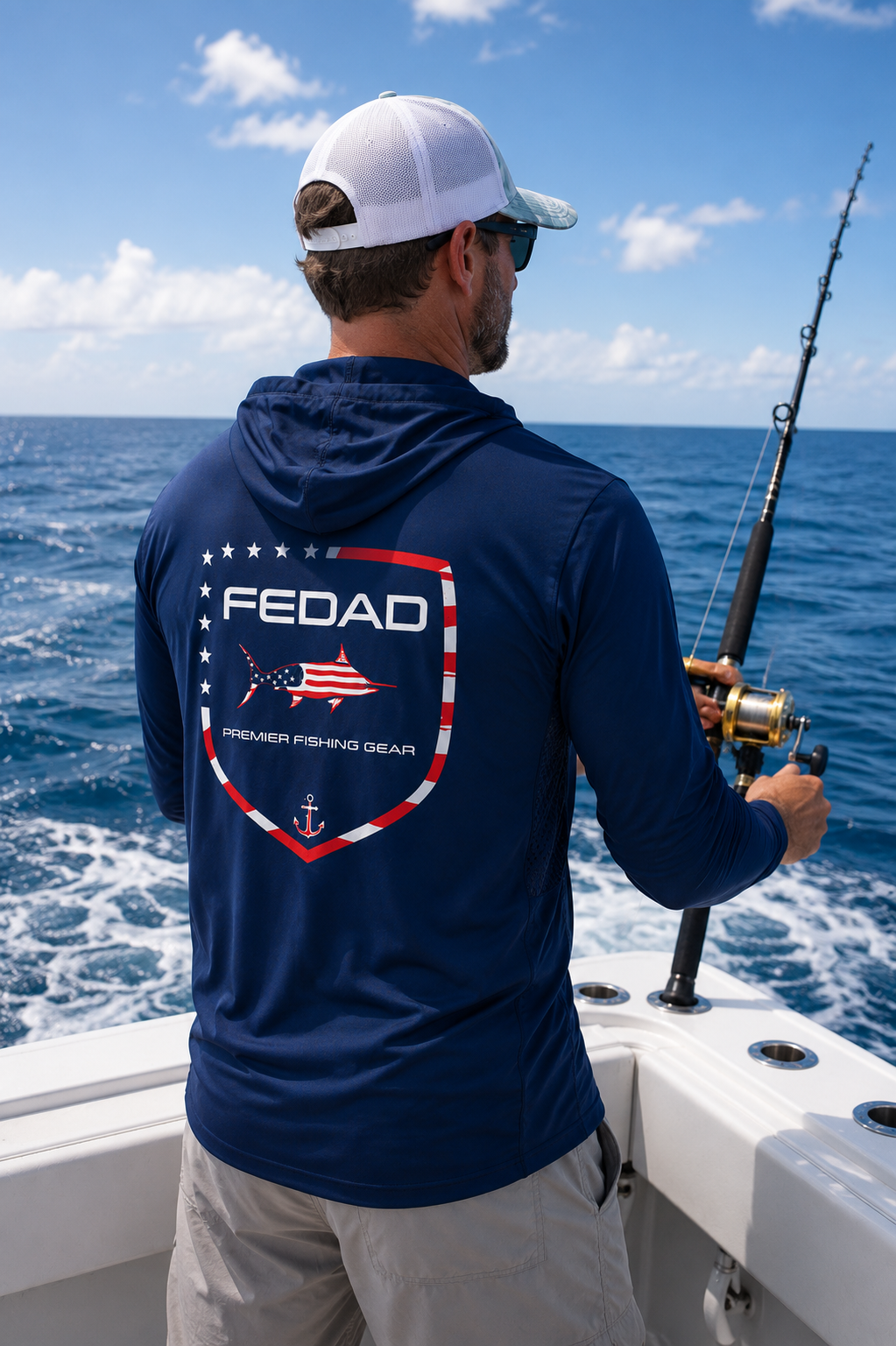 OFFSHORE PATRIOT HOODIE NAVY