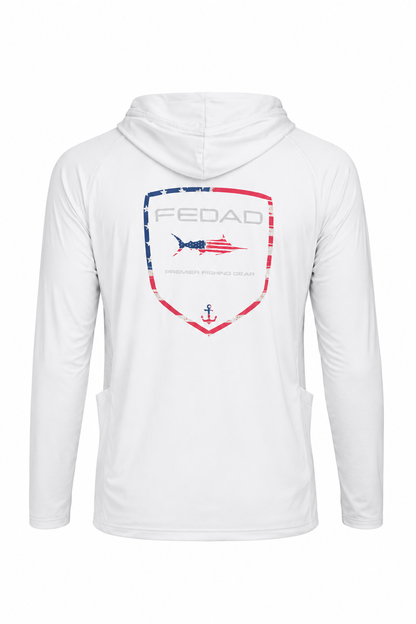 OFFSHORE PATRIOT HOODIE WHITE