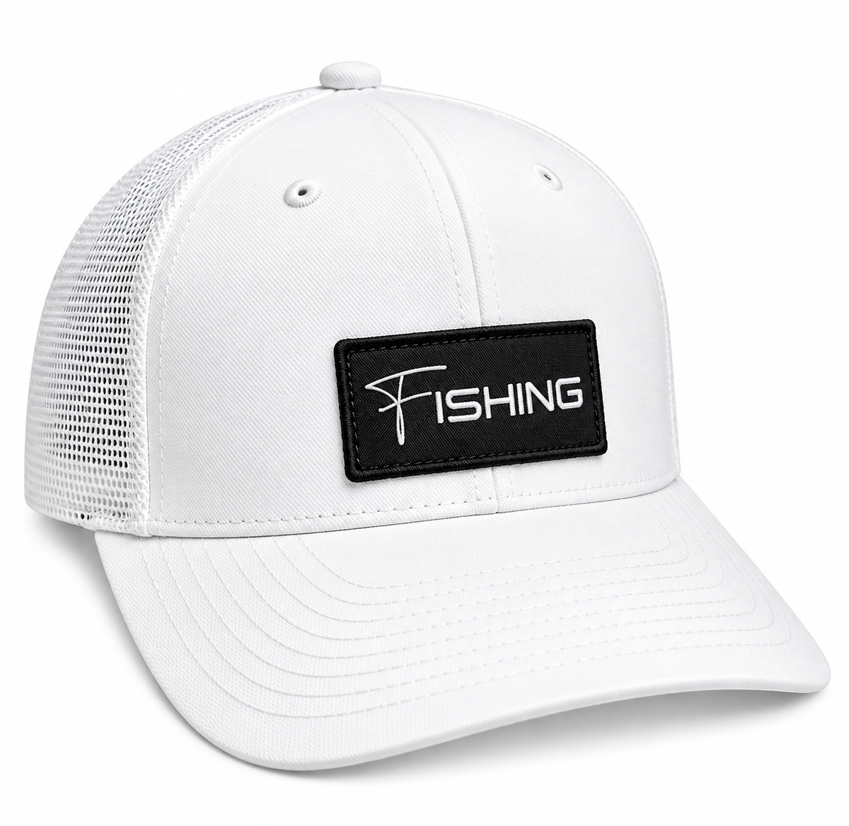WHITE FISHING SNAPBACK